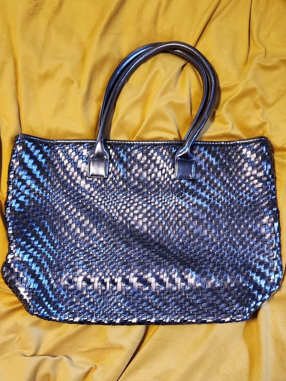 Deux Lux Metallic Woven Tote